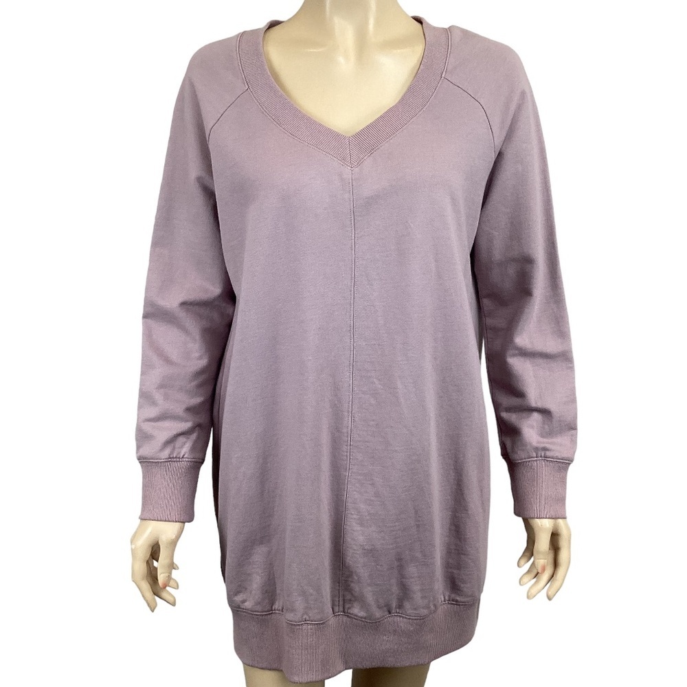 ILLA ILLA Cut-out Cutout back Sweatshirt size‎ small Oversized Mauve long length